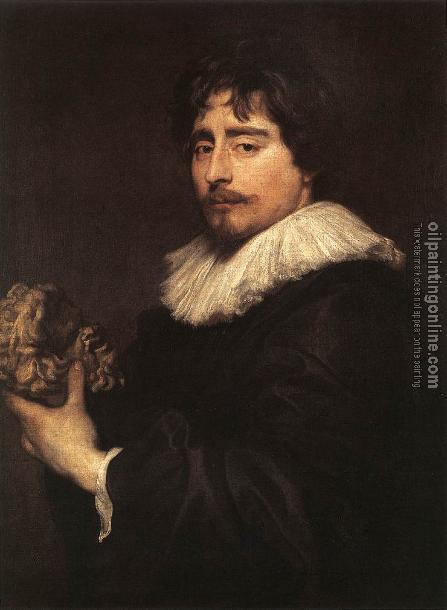 Dyck, Anthony van - Portrait of the Sculptor Duquesnoy